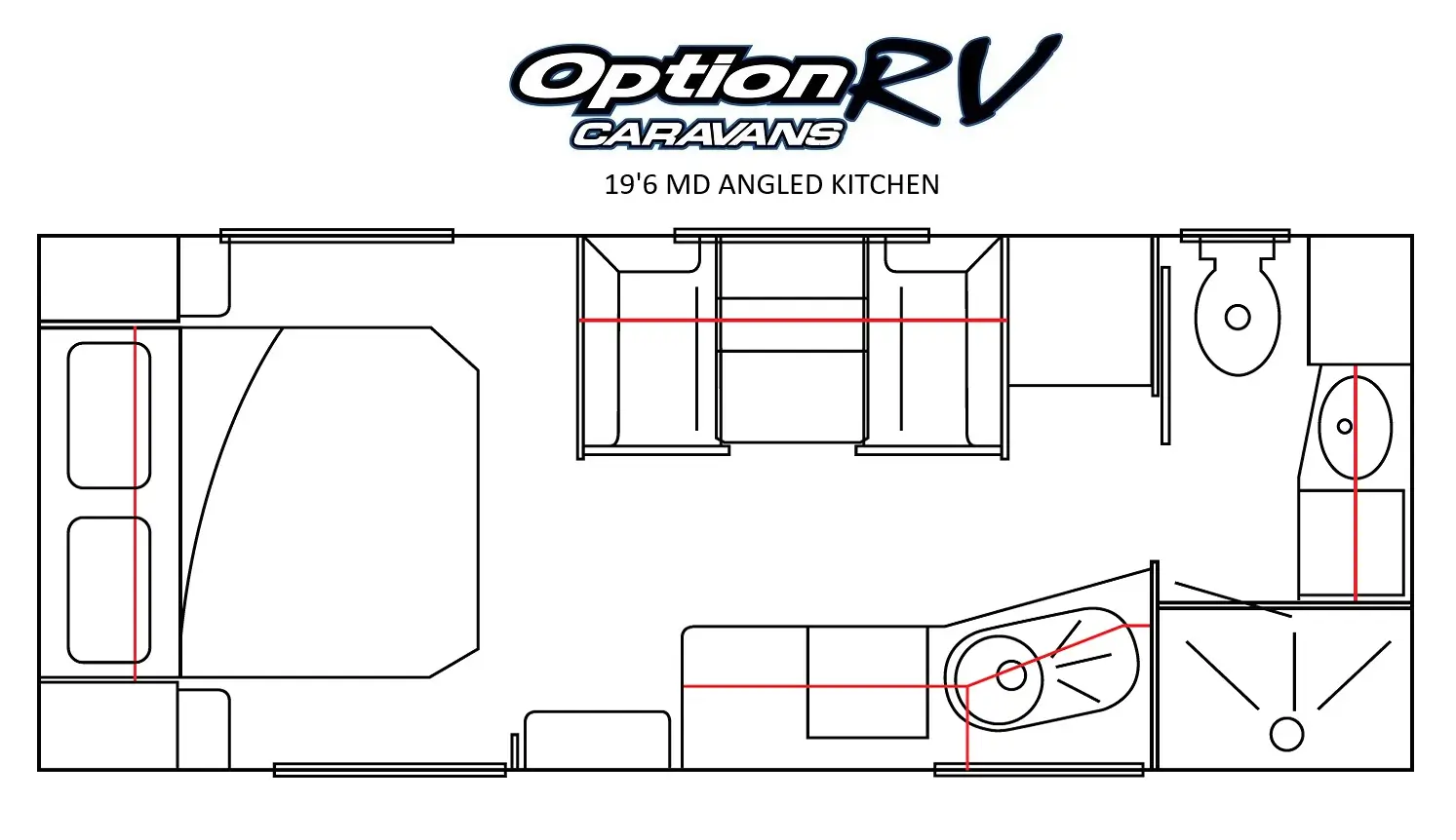 19'6 MD ANGLED KITCHEN