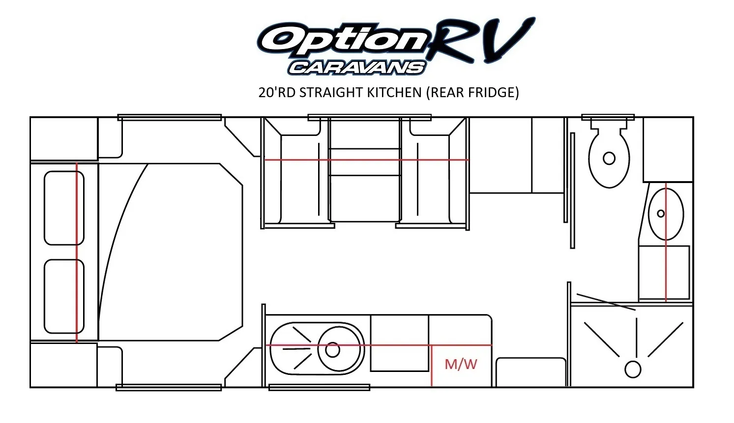20 rd straight kitchen rear fridge